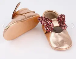 کفش راحتی دختر بچه چرمی پروانه پولک مدل: Le Mabelle - LM956