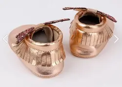 کفش راحتی دختر بچه چرمی پروانه پولک مدل: Le Mabelle - LM956