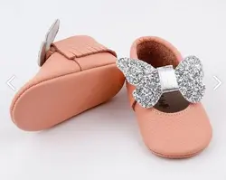 کفش راحتی دختر بچه چرمی پروانه پولک مدل: Le Mabelle - LM956