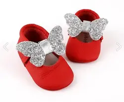 کفش راحتی دختر بچه چرمی پروانه پولک مدل: Le Mabelle - LM956