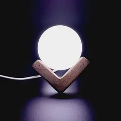 آباژور گوی یا چراغ خواب دکوری سنگ نمک قطر 8 سانتیمتر