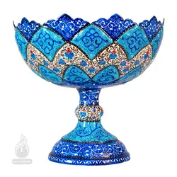 آجیل خوری میناکاری نیل ارتفاع 15 سانتی متر 1