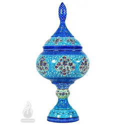 شکلات خوری ساده میناکاری کاظمی قطر 10 سانتی متر 3