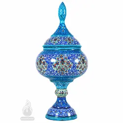 شکلات خوری ساده میناکاری کاظمی قطر 10 سانتی متر 4