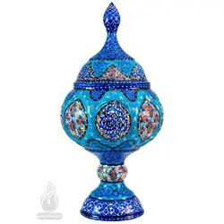 شکلات خوری میناکاری کاظمی قطر 10 سانتی متر 4