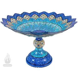 شیرینی خوری میناکاری نیل قطر 30 سانتی متر 2