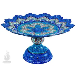 شیرینی خوری میناکاری کاظمی قطر 25 سانتی متر 3