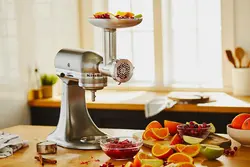چرخ گوشت و آسیاب مواد غذایی کیجن اید KitchenAid KSMMGA، نقره‌ای-ارسال 15 الی 20 روزکاری | ایپسند| خرید از آمازون | خرید آسان از امارات و امریکا