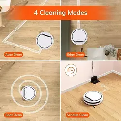 جاروبرقی رباتیک برند ILIFE مدل V3s Pro، مکش بدون پیچ و تاب،خود شارژ خودکار، کف سخت و فرش کم پرز، رنگ: سفید مرواریدی- ارسال 15 الی 20 روزکاری | ایپسند| خرید از آمازون | خرید آسان از امارات و امریکا