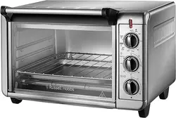 آون توسترراسل هابز Russell Hobbs مدل 26095، ظرفیت 12.6 لیتر، 1500 وات، سرخ کن و گریل همراه با ظرف پخت و قفسه، فولاد ضد زنگ، رنگ نقره ای- ارسال 15 الی 20 روزکاری | ایپسند| خرید از آمازون | خرید آسان از امارات و امریکا