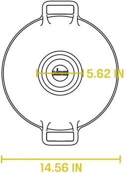 ماهیتابه برند Lodge|مدل ‎P14WPLT |P14W3 Pro-Logic| چدنی |14 اینچی|مشکی|ارسال 15 الی 20 روزکاری | ایپسند| خرید از آمازون | خرید آسان از امارات و امریکا