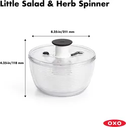 چرخنده سالاد و سبزی برند OXO|مدل ‎1045409 |ظرفیت 3 کوارت|Spinner |اسپینر کوچک سالاد  و سبزی|Good Grips| ارسال 15 الی 20 روزکاری | ایپسند| خرید از آمازون | خرید آسان از امارات و امریکا