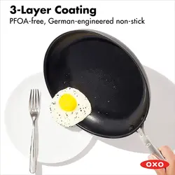 سرویس قابلمه 12 پارچه برند OXO|مدل ‎CW000985-003 | قابلمه | ماهیتابه |Good Grips Pro| آنادایز سخت| بدون PFOA|قابل شستشو در ماشین ظرفشویی| فر| دسته استیل ضد زنگ|مشکی|ارسال 10 الی 20 روز کاری | ایپسند| خرید از آمازون | خرید آسان از امارات و امریکا