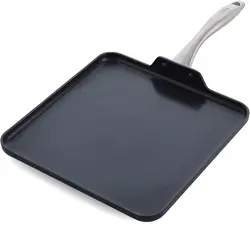 ماهیتابه برند GreenPan|مدل ‎CC002674-001 |سرامیک سالم نچسب|بدون PFAS| قابل شستشو در ماشین ظرفشویی| 11 اینچی|ایمن در فر| مشکی| ارسال 15 الی 20 روزکاری | ایپسند| خرید از آمازون | خرید آسان از امارات و امریکا