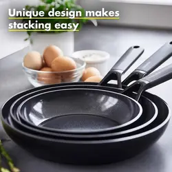 ماهیتابه برند GreenPan مدل SmartShape |سرامیک سالم نچسب|بدون PFAS| القایی| قابل شستشو در ماشین ظرفشویی| مشکی-ارسال 15 الی 20 روزکاری | ایپسند| خرید از آمازون | خرید آسان از امارات و امریکا