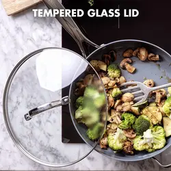 ماهیتابه برند GreenPan|مدل ‎‎‎ CC000671-001|با درب|ظرفیت 4.2 لیتر |4.5QT| ارسال 15 الی 20 روزکاری | ایپسند| خرید از آمازون | خرید آسان از امارات و امریکا