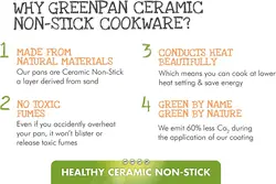 ماهیتابه‌ مربعی GreenPan با روکش سرامیکی ضد چسب، قطر 5 اینچ، رنگ خاکستری، بسته‌بندی 1 عدد، مدل CW001360-015-ارسال 15 الی 20 روزکاری | ایپسند| خرید از آمازون | خرید آسان از امارات و امریکا