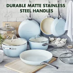 سرویس قابلمه 10 پارچه برند GreenPan|مدل ‎ ‎H&K-19252| آبی | Padova| قابلمه | ماهیتابه |ارسال 15 الی 20 روزکاری | ایپسند| خرید از آمازون | خرید آسان از امارات و امریکا