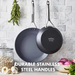 سرویس ماهیتابه 2 پارچه برند GreenPan|مدل ‎COMINHKG112144 |ماهیتابه |Paris|سرامیک نچسب|8 اینچ و 10 اینچ|ارسال 15 الی 20 روزکاری | ایپسند| خرید از آمازون | خرید آسان از امارات و امریکا