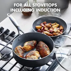 سرویس قابلمه 11 پارچه برند GreenPan|مدل ‎CC000675-001| قابلمه | ماهیتابه |سرامیکی|Valencia Pro|بدون سموم ظروف فلزی|نچسب |خاکستری |ارسال 10 الی 20 روز کاری | ایپسند| خرید از آمازون | خرید آسان از امارات و امریکا