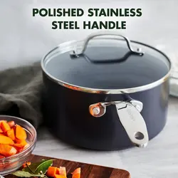 سرویس قابلمه 11 پارچه برند GreenPan|مدل ‎CC000675-001| قابلمه | ماهیتابه |سرامیکی|Valencia Pro|بدون سموم ظروف فلزی|نچسب |خاکستری |ارسال 10 الی 20 روز کاری | ایپسند| خرید از آمازون | خرید آسان از امارات و امریکا