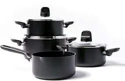 سرویس قابلمه 4 پارچه برند GreenPan|مدل ‎CC001666-001| قابلمه | ماهیتابه |سرامیکی|نچسب |Memphis| بدون PFAS| القایی| قابل شستشو در ماشین ظرفشویی| فر| مشکی|ارسال 10 الی 20 روز کاری | ایپسند| خرید از آمازون | خرید آسان از امارات و امریکا