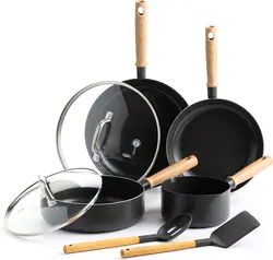 سرویس قابلمه 8 پارچه برند GreenPan|مدل ‎CC003400-001| قابلمه | ماهیتابه |سرامیکی|نچسب هادسون|Hudson|قهوه ای و مشکی|ارسال 10 الی 20 روز کاری | ایپسند| خرید از آمازون | خرید آسان از امارات و امریکا