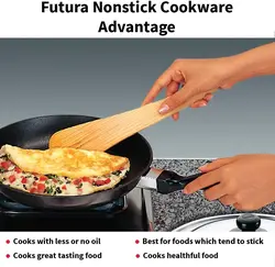 ماهیتابه برند Hawkins |مدل Q11|ماهیتابه نچسب|با درب فولادی| 22 سانتی متر| ضخامت 3.25 میلی متر| 1 لیتر| مشکی|Futura-ارسال 15 الی 20 روزکاری | ایپسند| خرید از آمازون | خرید آسان از امارات و امریکا