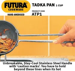 ماهیتابه برند Hawkins |مدل ‎‎‎L31|آنادایز سخت|Futura|ماهیتابه کاسه ای |ضخامت 3.25 میلی متر| 0.24 لیتر| مشکی| 1Cup Tadka Pan|ارسال 15 الی 20 روزکاری | ایپسند| خرید از آمازون | خرید آسان از امارات و امریکا