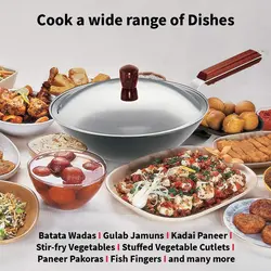 ماهیتابه برند Hawkins |مدل HWS_L21_BLK |ماهیتابه آنادایز شده سخت|Kadhai| Futura |کف تخت با درب استیل|2.5 لیتر| مشکی|ارسال 15 الی 20 روزکاری | ایپسند| خرید از آمازون | خرید آسان از امارات و امریکا