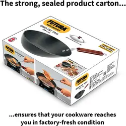 ماهیتابه برند Hawkins |مدل HWS_L21_BLK |ماهیتابه آنادایز شده سخت|Kadhai| Futura |کف تخت با درب استیل|2.5 لیتر| مشکی|ارسال 15 الی 20 روزکاری | ایپسند| خرید از آمازون | خرید آسان از امارات و امریکا