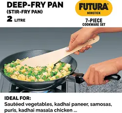 سرویس قابلمه 7 پارچه برند HAWKINS|مدل NSET4 |Futura|ست شماره 4 ظروف نچسب|ماهیتابه|مشکی|ارسال 10 الی 20 روز کاری | ایپسند| خرید از آمازون | خرید آسان از امارات و امریکا