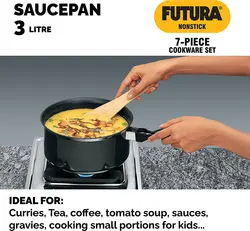 سرویس قابلمه 7 پارچه برند HAWKINS|مدل NSET4 |Futura|ست شماره 4 ظروف نچسب|ماهیتابه|مشکی|ارسال 10 الی 20 روز کاری | ایپسند| خرید از آمازون | خرید آسان از امارات و امریکا