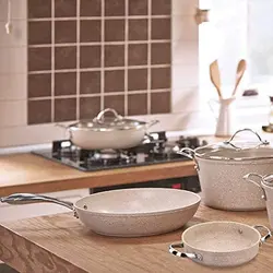 ماهیتابه آلومینیومی فورج گرانیتی کورکماز Korkmaz-روکش گرانیت نچسب-ظروف آشپزی پایه القایی 28x5.5cm / 3.0l-ارسال 15 الی 20 روزکاری | ایپسند| خرید از آمازون | خرید آسان از امارات و امریکا