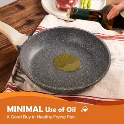 سرویس قابلمه 3 پارچه برند Carote|ست ظروف نچسب|تابه القایی و گازی|ماهیتابه گرانیتی 24 سانتی متری + دوسا تاوا(Dosa Tawa) 28 سانتی متری + 28 سانتی متری کادایی(Kadai)|ارسال 15 الی 20 روزکاری | ایپسند| خرید از آمازون | خرید آسان از امارات و امریکا