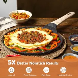 سرویس قابلمه 3 پارچه برند Carote|ست ظروف نچسب|تابه القایی و گازی|ماهیتابه گرانیتی 24 سانتی متری + دوسا تاوا(Dosa Tawa) 28 سانتی متری + 28 سانتی متری کادایی(Kadai)|ارسال 15 الی 20 روزکاری | ایپسند| خرید از آمازون | خرید آسان از امارات و امریکا