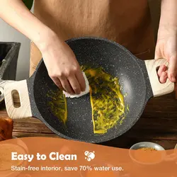 سرویس قابلمه 3 پارچه برند Carote|ست ظروف نچسب|تابه القایی و گازی|ماهیتابه گرانیتی 24 سانتی متری + دوسا تاوا(Dosa Tawa) 28 سانتی متری + 28 سانتی متری کادایی(Kadai)|ارسال 15 الی 20 روزکاری | ایپسند| خرید از آمازون | خرید آسان از امارات و امریکا