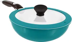 ماهیتابه برند Neoflam مدل Midas Plus 10|‎52104 |سرامیک نچسب|3 تکه |10 اینچی|بدون پفوآ|با درب شیشه ای |دسته قابل جدا شدن هوشمند|صرفه جویی در فضا|سبز زمرد|ارسال 15 الی 20 روزکاری | ایپسند| خرید از آمازون | خرید آسان از امارات و امریکا