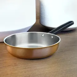 ماهیتابه برند Rossetti| مدل Agostini| ظروف استیل| 20 سانتی متری| با دسته های برنزی پرچین شده|پایان کار رزگلد|ارسال 15 الی 20 روزکاری | ایپسند| خرید از آمازون | خرید آسان از امارات و امریکا