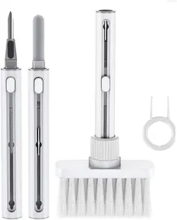 کیت تمیز کننده کیبورد Exrp با ابزارهای پاک کننده،پولر کلیدها،دستمال تمیز کننده،ماسه مومی، 5 در 1 ابزار تمیز کننده مولتی فانکشنال برای Airpods، لپتاپ، الکترونیک (سفید)-ارسال 15 الی 20 روزکاری | ایپسند| خرید از آمازون | خرید آسان از امارات و امریکا