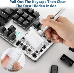 کیت تمیز کننده کیبورد Exrp با ابزارهای پاک کننده،پولر کلیدها،دستمال تمیز کننده،ماسه مومی، 5 در 1 ابزار تمیز کننده مولتی فانکشنال برای Airpods، لپتاپ، الکترونیک (سفید)-ارسال 15 الی 20 روزکاری | ایپسند| خرید از آمازون | خرید آسان از امارات و امریکا