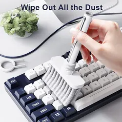 کیت تمیز کننده کیبورد Exrp با ابزارهای پاک کننده،پولر کلیدها،دستمال تمیز کننده،ماسه مومی، 5 در 1 ابزار تمیز کننده مولتی فانکشنال برای Airpods، لپتاپ، الکترونیک (سفید)-ارسال 15 الی 20 روزکاری | ایپسند| خرید از آمازون | خرید آسان از امارات و امریکا