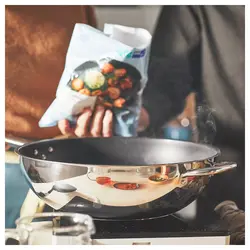 ماهیتابه برند IKEA مدل IKEA 365+ Wok | پوشش فولاد ضد زنگ| 32 سانتی متری-ارسال 15 الی 20 روزکاری | ایپسند| خرید از آمازون | خرید آسان از امارات و امریکا