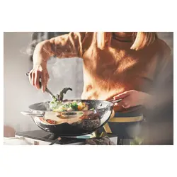 ماهیتابه برند IKEA مدل IKEA 365+ Wok | پوشش فولاد ضد زنگ| 32 سانتی متری-ارسال 15 الی 20 روزکاری | ایپسند| خرید از آمازون | خرید آسان از امارات و امریکا