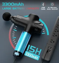 ماساژور تفنگی برند داکورم DACORM مدل Y8 Pro Max، ماساژور ماهیچه ای برای ورزشکاران، قابل حمل رنگ مشکی- ارسال 10 تا 15 روزکاری | ایپسند| خرید از آمازون | خرید آسان از امارات و امریکا