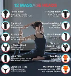 ماساژور تفنگی برند داکورم DACORM مدل Y8 Pro Max، ماساژور ماهیچه ای برای ورزشکاران، قابل حمل رنگ مشکی- ارسال 10 تا 15 روزکاری | ایپسند| خرید از آمازون | خرید آسان از امارات و امریکا