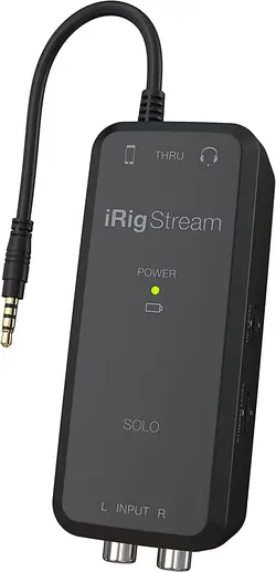 کارت صدا برند IK Multimedia مدل iRig Stream Solo ، رابط صوتی استریم برای گوشی های هوشمند- ارسال 15 الی 20 روزکاری | ایپسند| خرید از آمازون | خرید آسان از امارات و امریکا