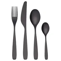 سرویس قاشق و چنگال 24 تکه مشکی برند IKEA| مدل TILLAGD- ارسال 15 الی 20 روزکاری | ایپسند| خرید از آمازون | خرید آسان از امارات و امریکا