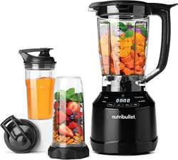 مخلوط کن ,اسموتی ساز لمسی هوشمند Nutri Bullet |مدل ‎NBT-15 | با برنامه هوشمند|1500وات | 3 سرعت مخلوط|8 قطعه|کنترل پالس|1.9 لیتر- ارسال 10 الی 15 روز کاری | ایپسند| خرید از آمازون | خرید آسان از امارات و امریکا