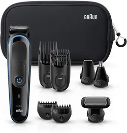 ماشین اصلاح براون Braun Multi Grooming Kit–کیت 9 در 1 تریمر دقیق برای استایلینگ ریش و مو+ریش‌ تراش Gillitte Proglide،مدلMGK3980 -ارسال 10 الی 15 روزکاری | ایپسند| خرید از آمازون | خرید آسان از امارات و امریکا